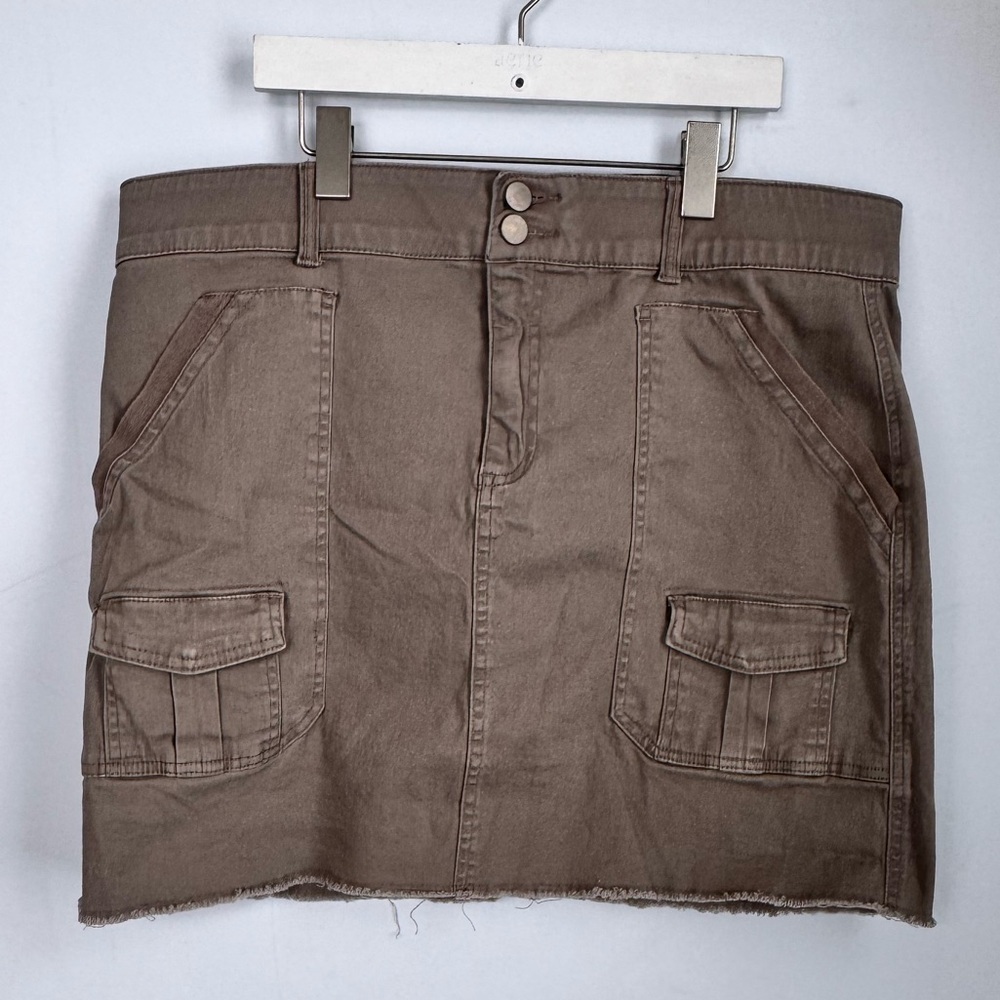 Democracy “Ab” Solution Utility Cargo Pocket Mini Skirt Size 14